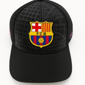 FC Barcelona Cap - Black with Embroidered Club Crest