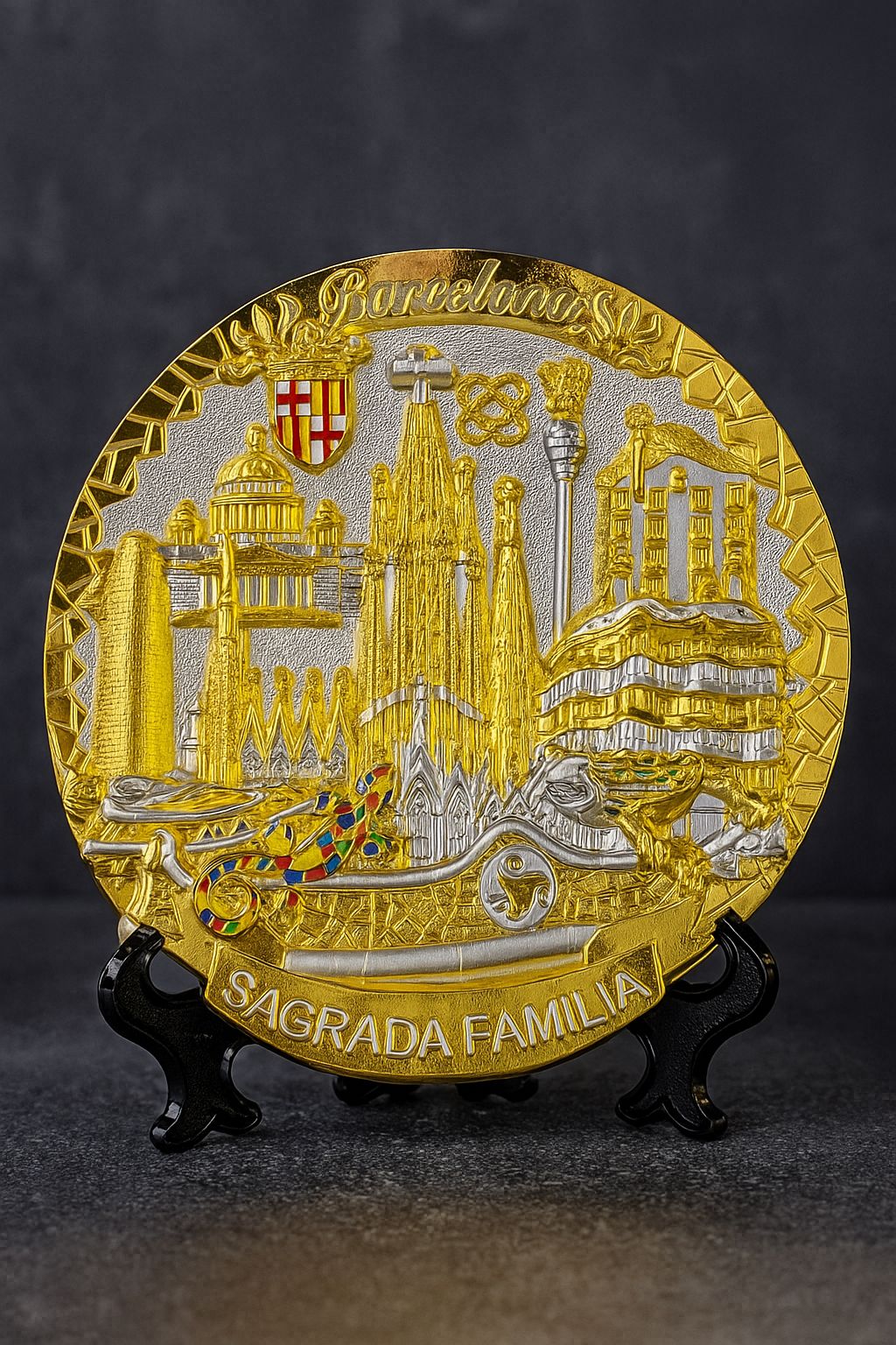 Gold & Silver Souvenir Plate