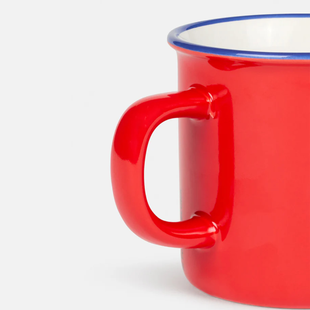 Ceramic Cup Barça Crest – Red Vintage FC Barcelona Mug - Image 3