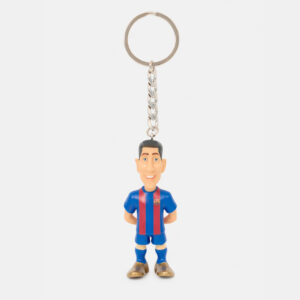 FC Barcelona Lewandowski Mini Keychain – Official Collectible