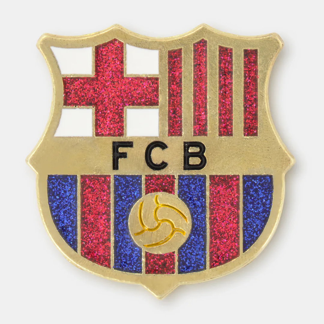 FC Barcelona Glitter Gold Crest Magnet – Official Club Merchandise