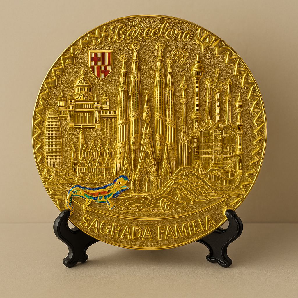 Gold Souvenir Plate